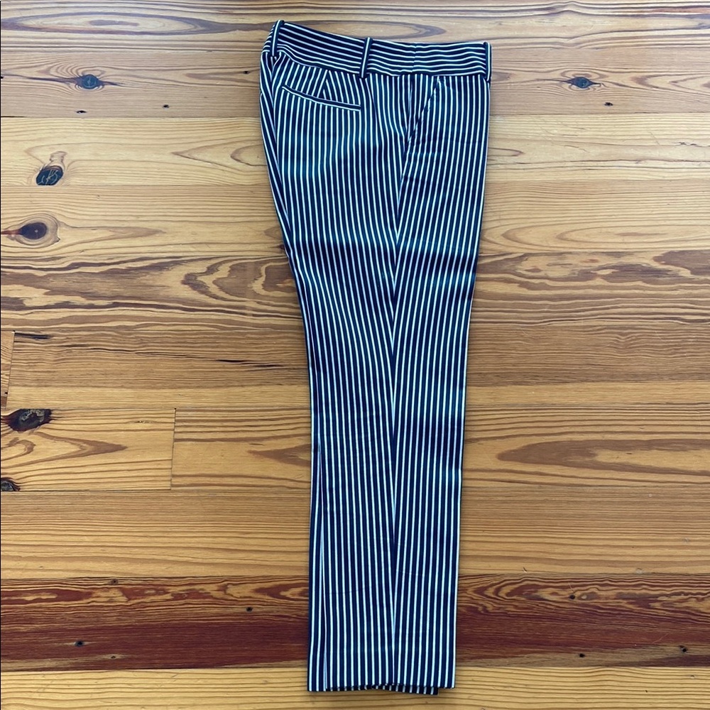 Ann Taylor Striped Navy and White Pants